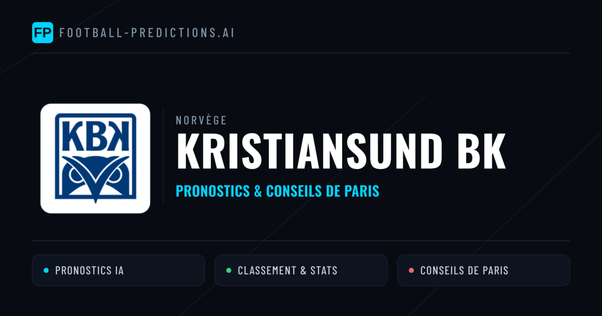 Kristiansund BK Pronostics & Statistiques