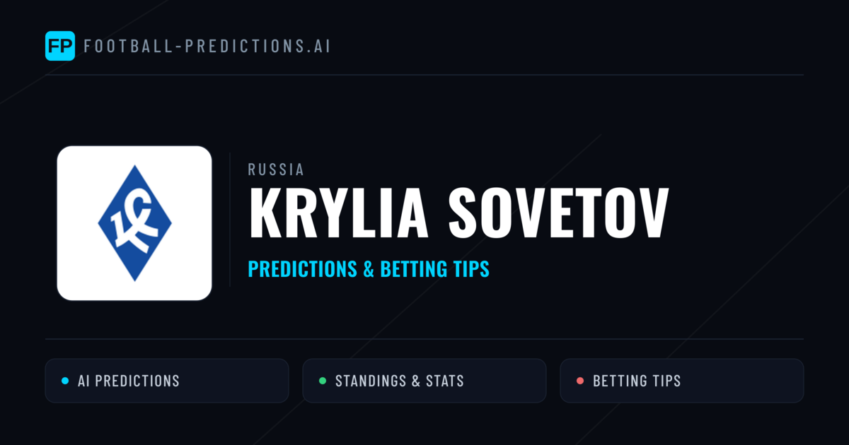 Krylia Sovetov Predictions & Stats