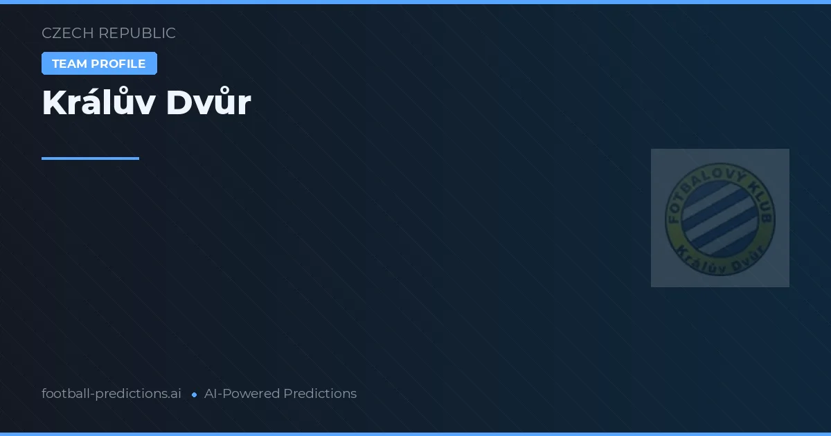 Pronostici e Statistiche Králův Dvůr