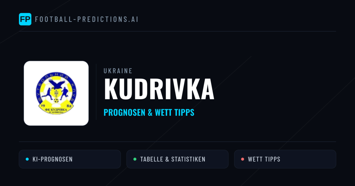 Kudrivka Prognosen & Statistiken