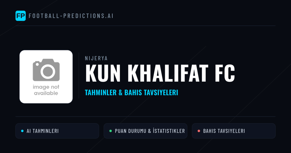 Kun Khalifat FC Tahminleri & İstatistikler