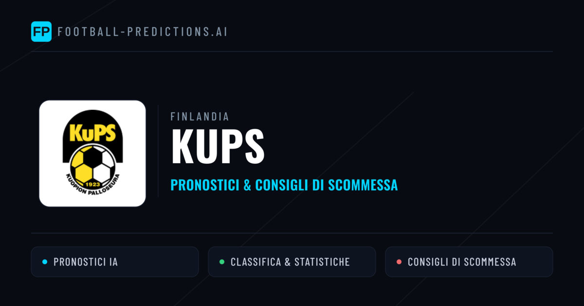 Pronostici e Statistiche KuPS