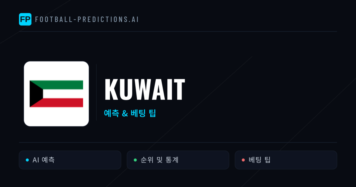 Kuwait 축구 예측 & 통계