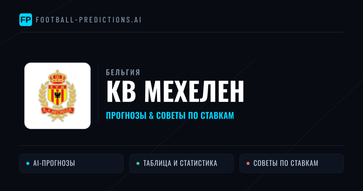 КВ Мехелен прогнозы и статистика