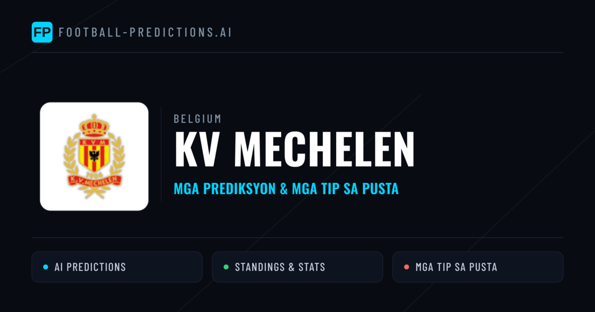 KV Mechelen Predictions & Stats