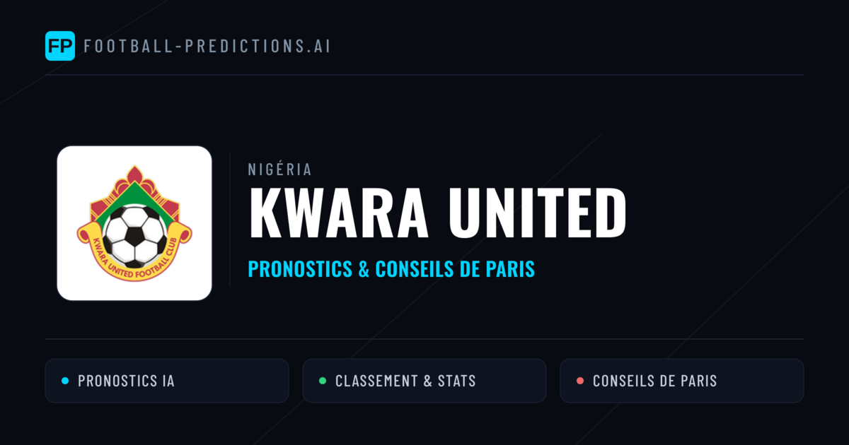 Kwara United Pronostics & Statistiques