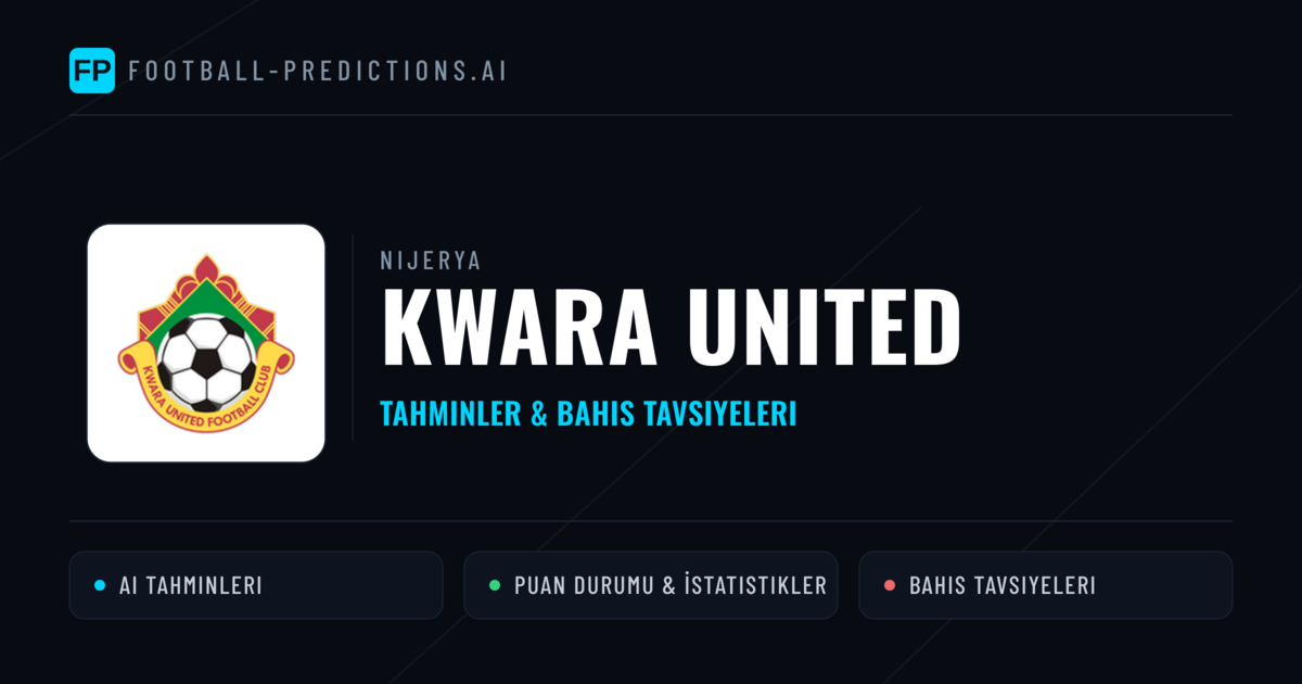 Kwara United Tahminleri & İstatistikler