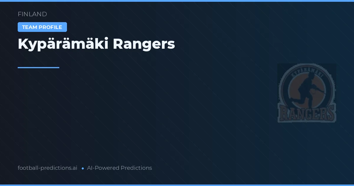Kypärämäki Rangers Pronostics & Statistiques