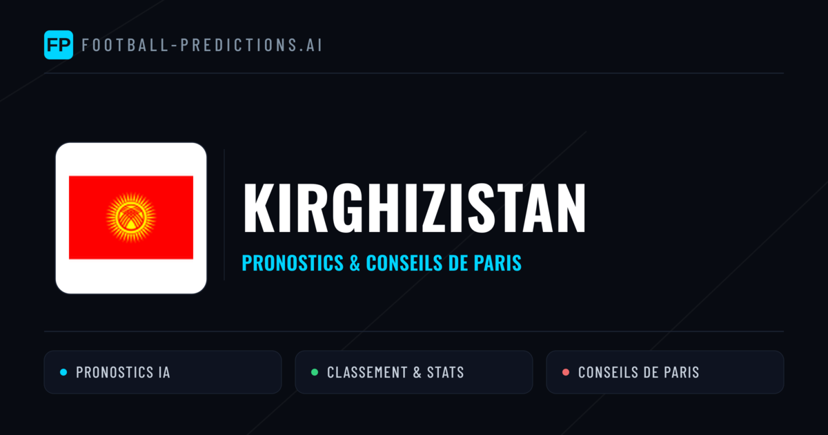 Kirghizistan Pronostics & Statistiques