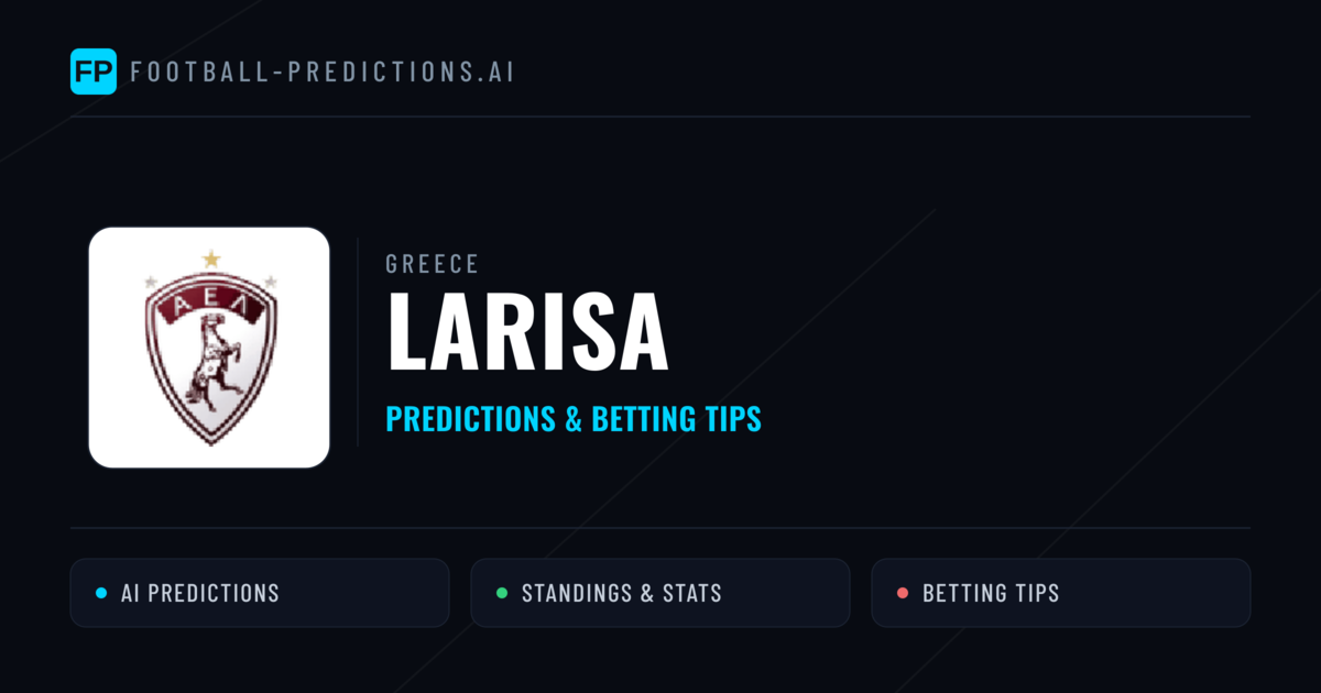 Larisa Predictions & Stats