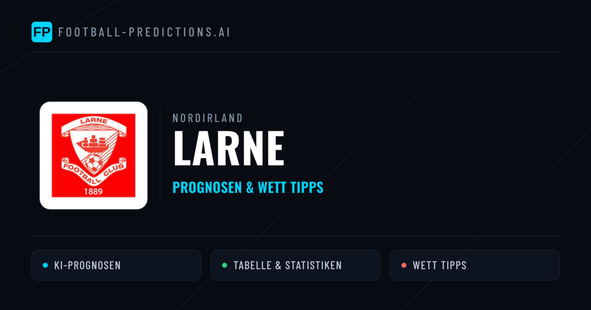 Larne Prognosen & Statistiken