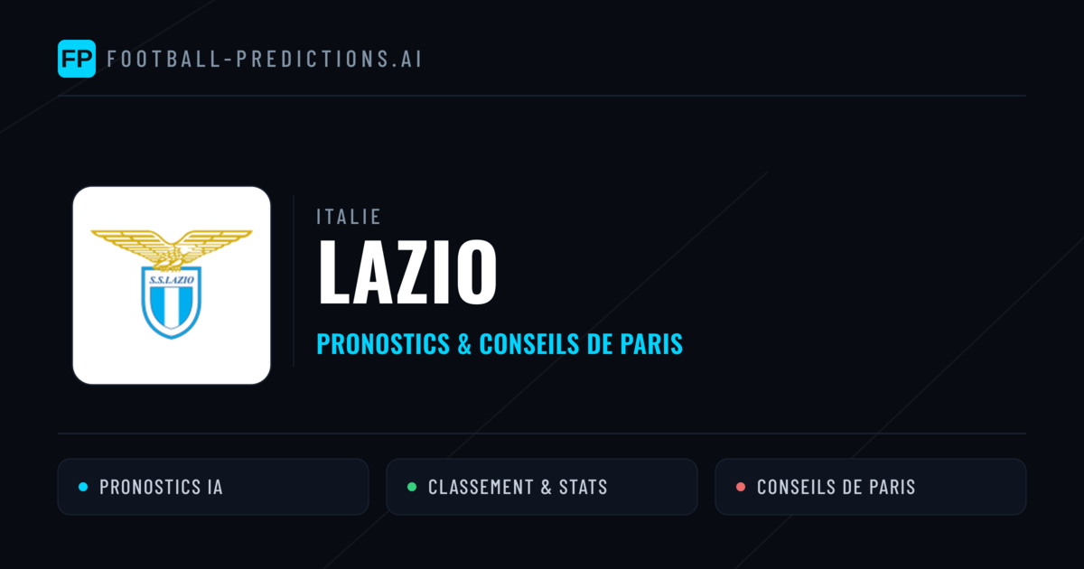 Lazio Pronostics & Statistiques