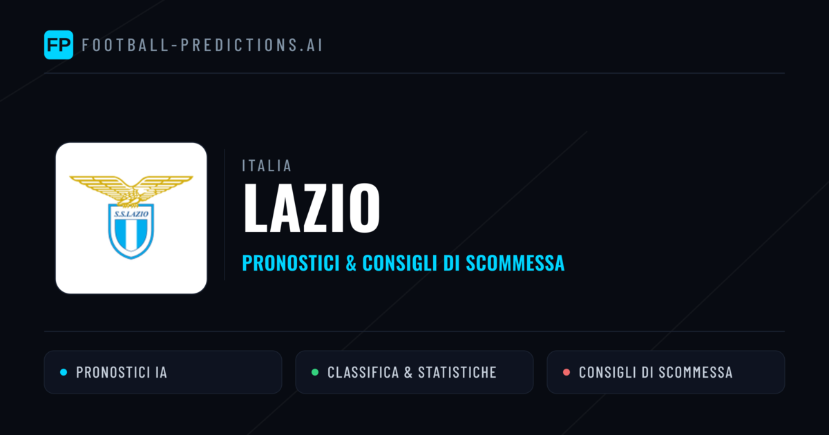 Pronostici e Statistiche Lazio
