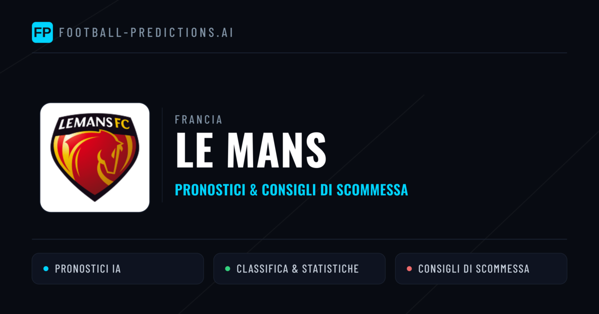 Pronostici e Statistiche Le Mans