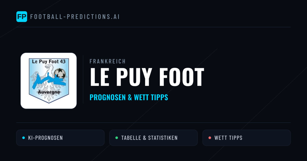 Le Puy Foot Prognosen & Statistiken
