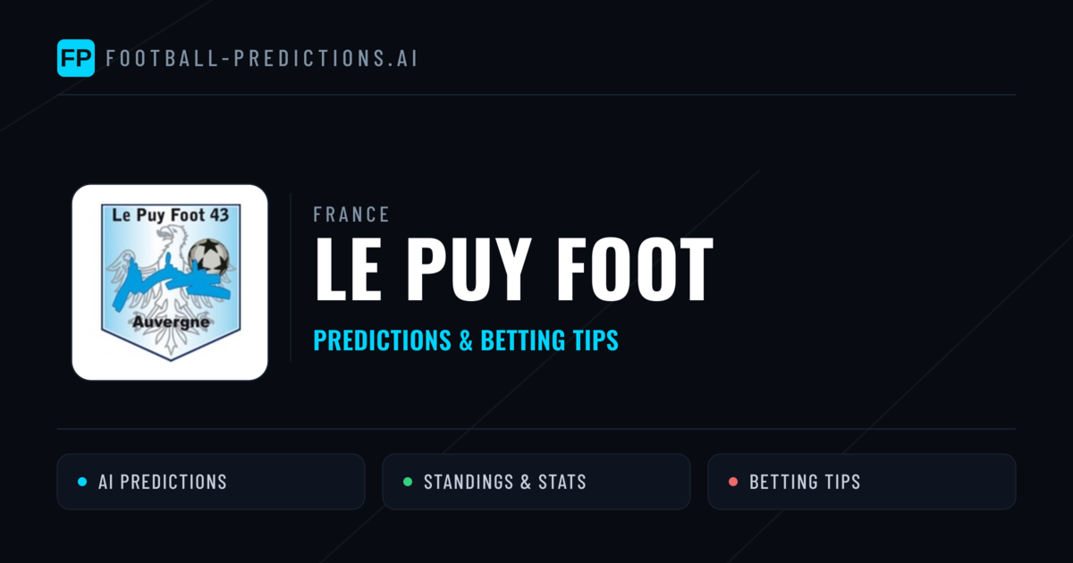 Le Puy Foot Predictions & Stats
