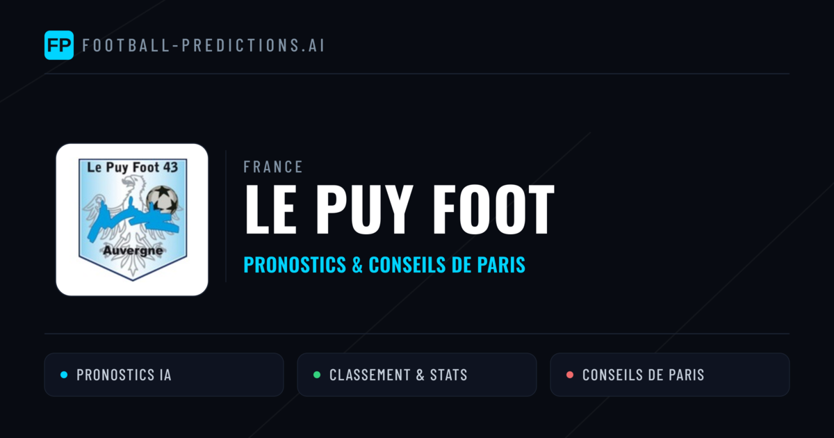 Le Puy Foot Pronostics & Statistiques