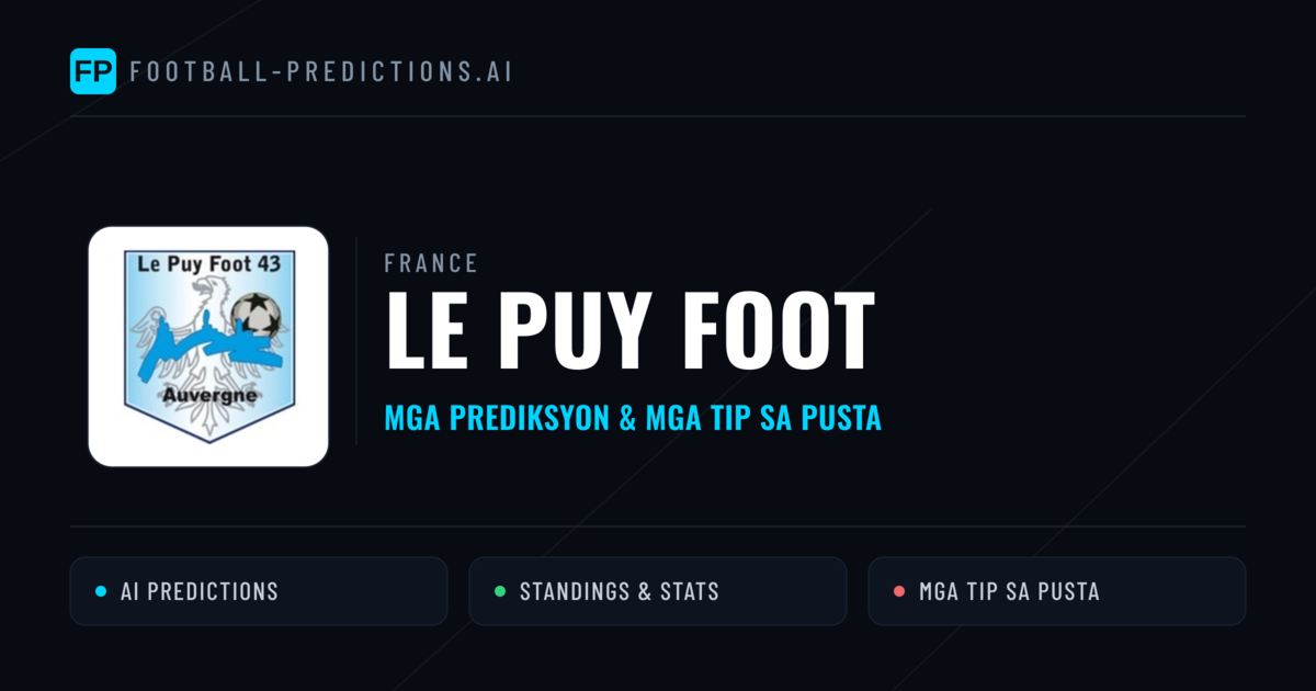 Le Puy Foot Predictions & Stats