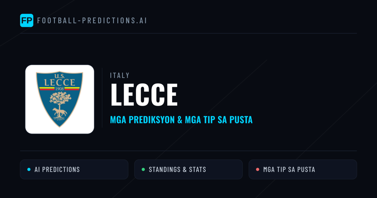 Lecce Predictions & Stats