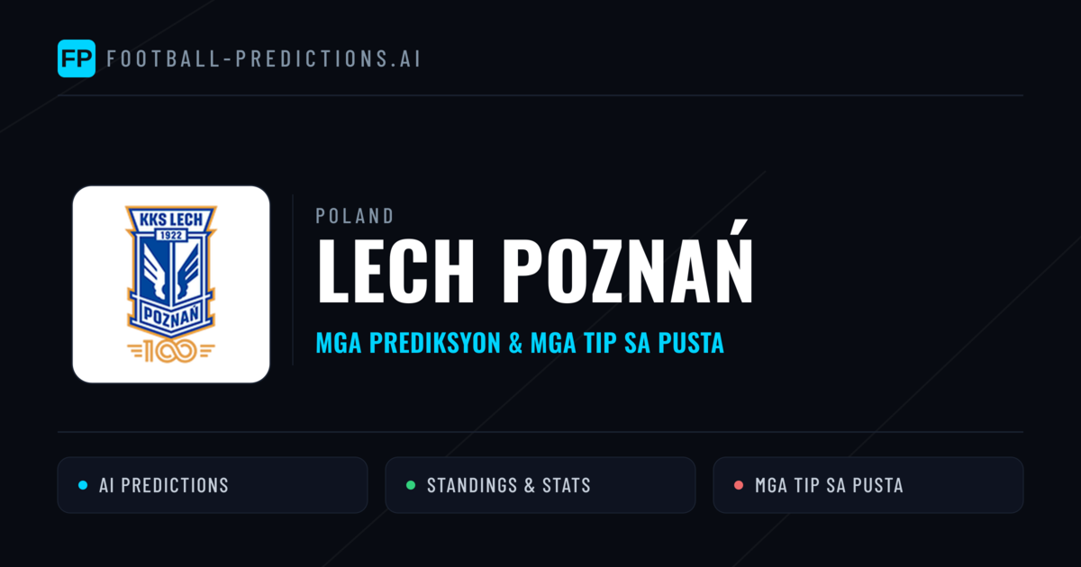 Lech Poznań Predictions & Stats