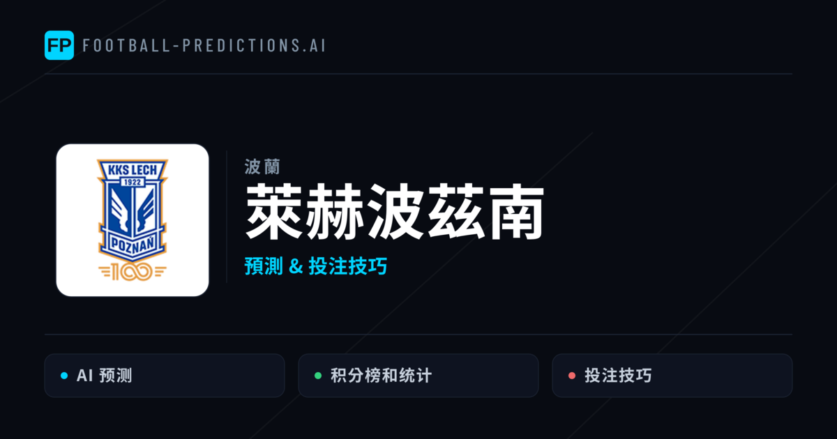 萊赫波茲南 運彩分析｜足球預測與數據