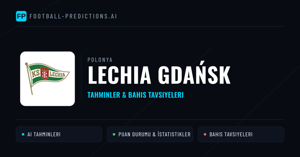 Lechia Gdańsk Tahminleri & İstatistikler