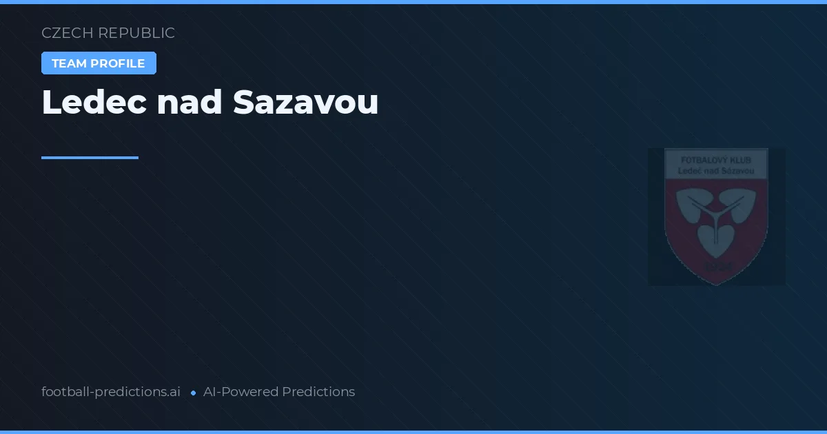Ledec nad Sázavou Prognosen & Statistiken