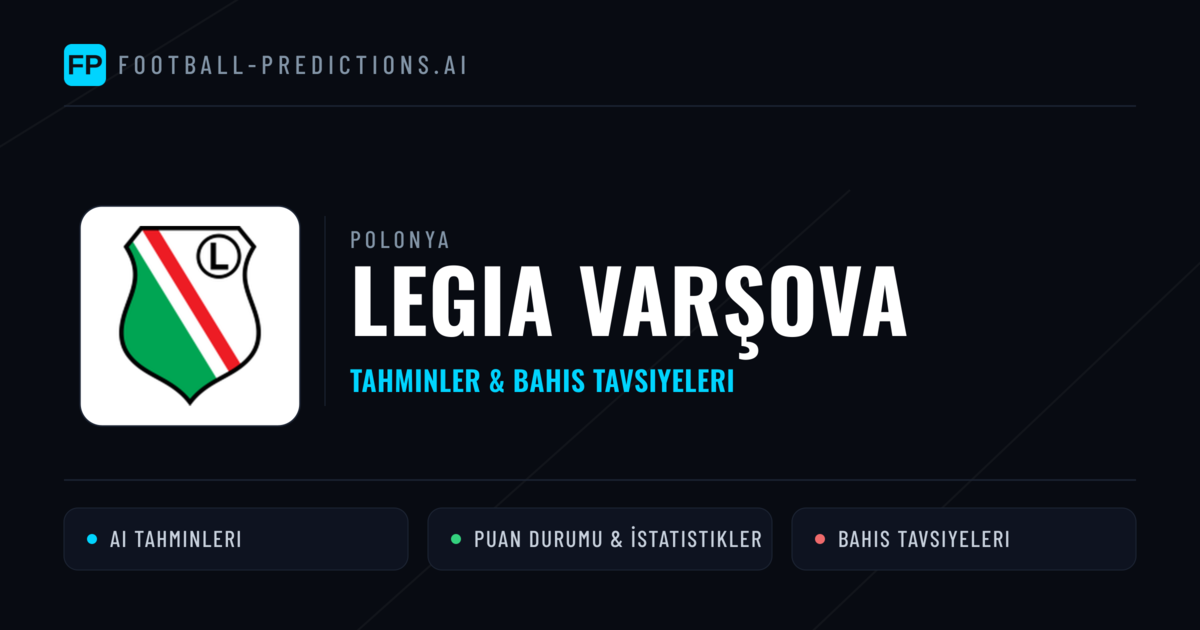 Legia Varşova Tahminleri & İstatistikler