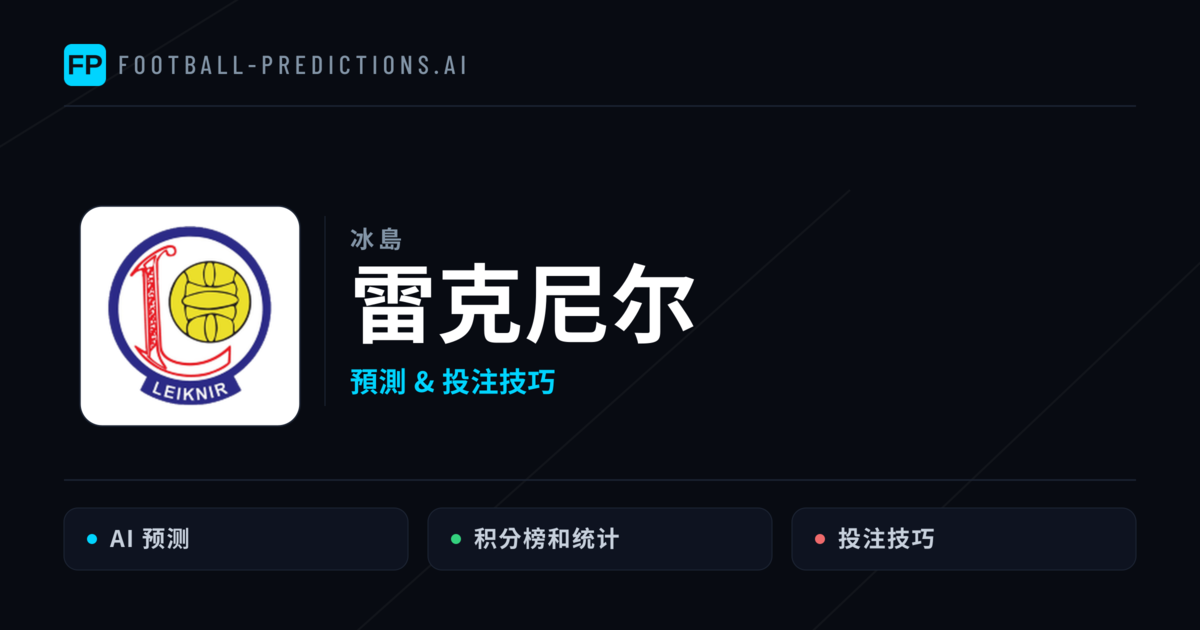 雷克尼尔 運彩分析｜足球預測與數據