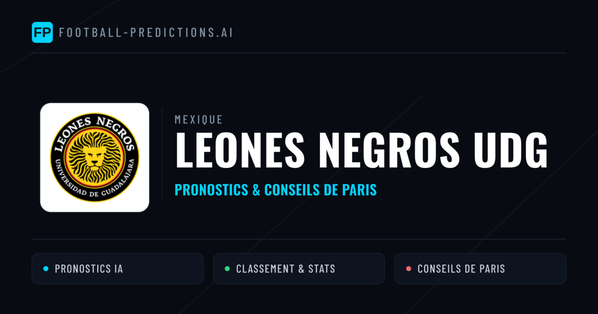 Leones Negros UDG Pronostics & Statistiques