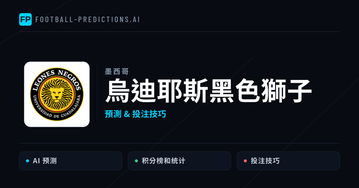 烏迪耶斯黑色獅子 運彩分析|足球預測與數據