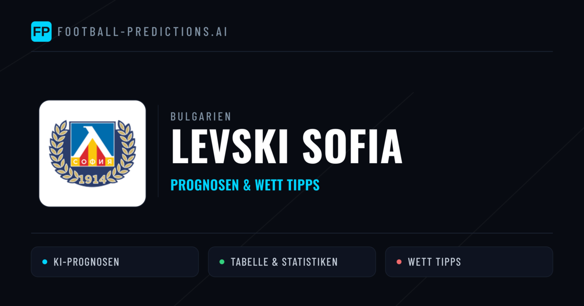 Levski Sofia Prognosen & Statistiken
