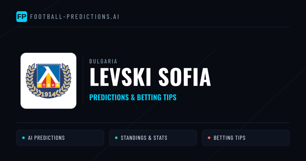 Levski Sofia Predictions & Stats
