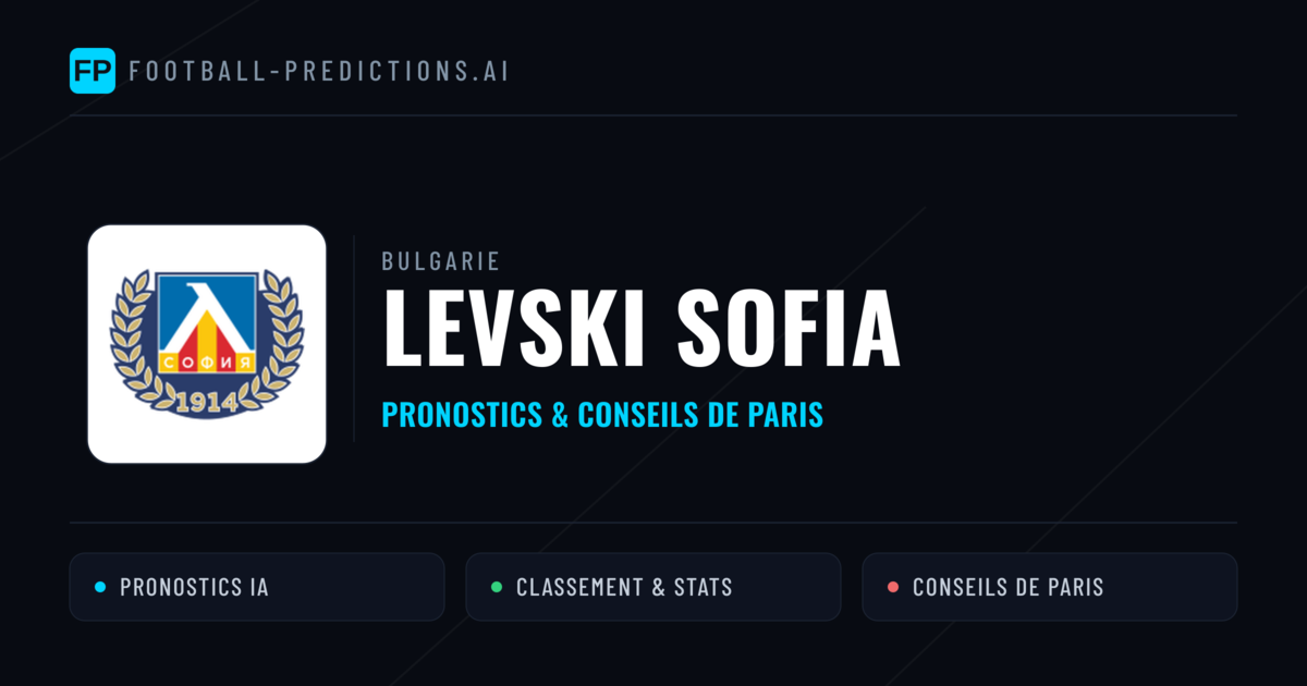 Levski Sofia Pronostics & Statistiques