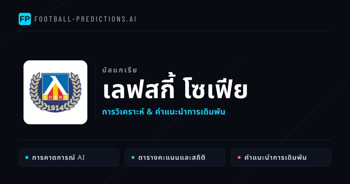 เลฟสกี้ โซเฟีย การวิเคราะห์และสถิติ