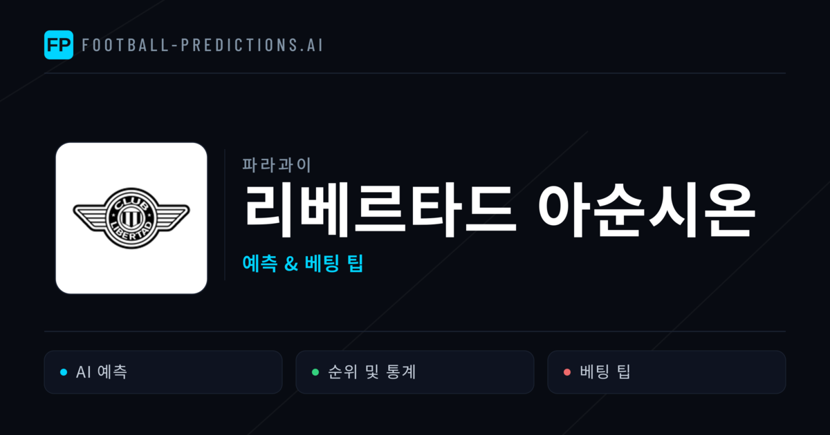 리베르타드 아순시온 축구 예측 & 통계