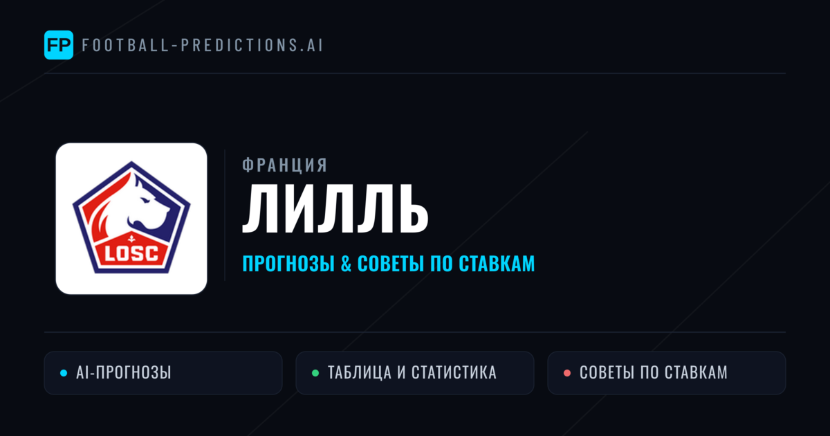 Лилль прогнозы и статистика