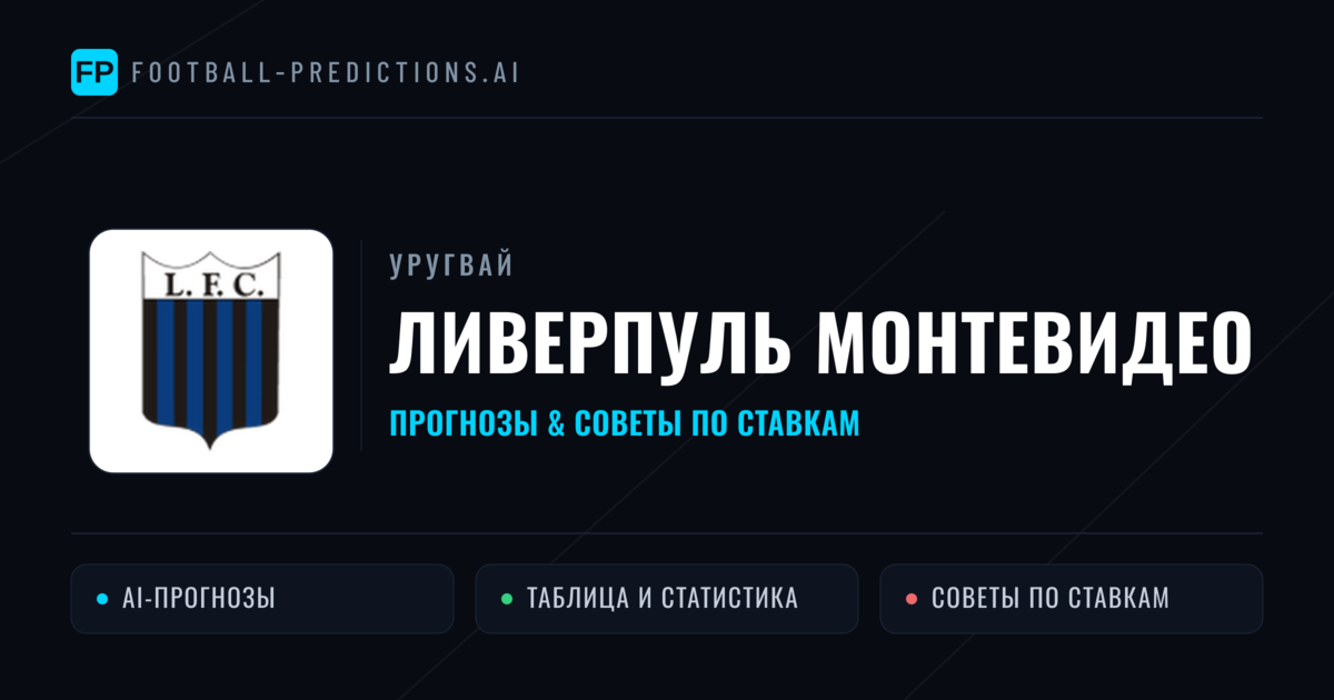 Ливерпуль Монтевидео прогнозы и статистика