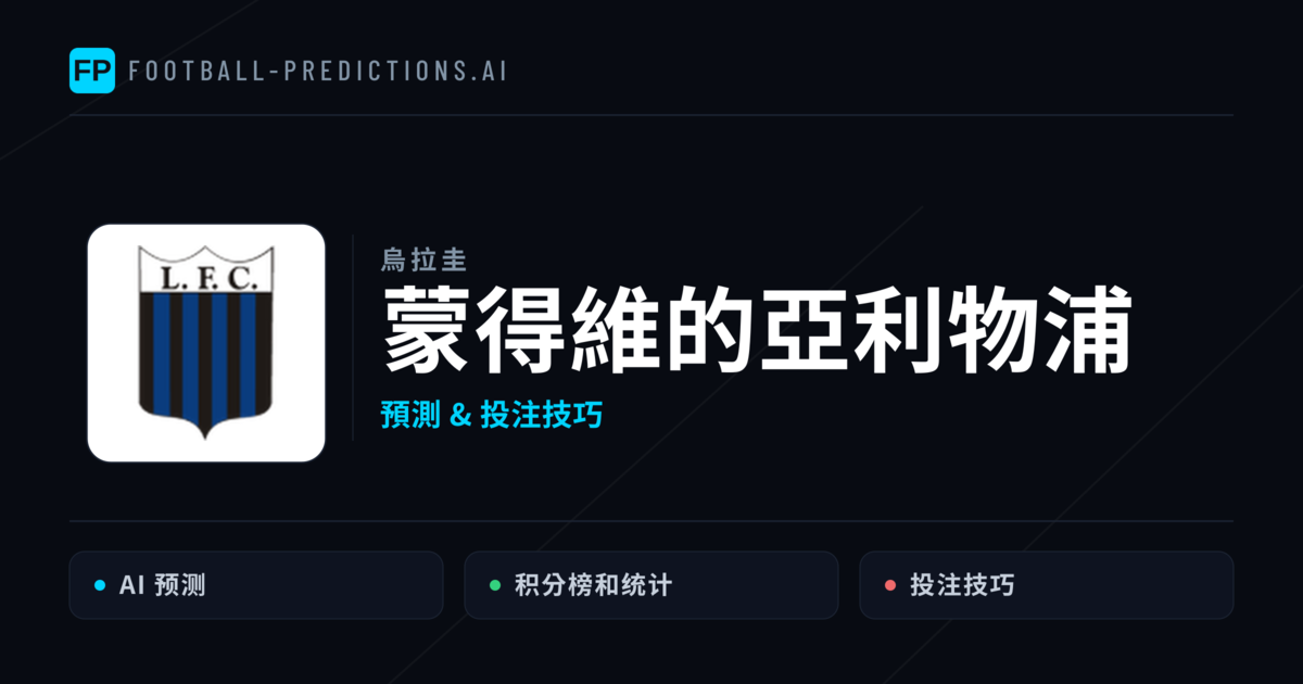 蒙得維的亞利物浦 運彩分析｜足球預測與數據