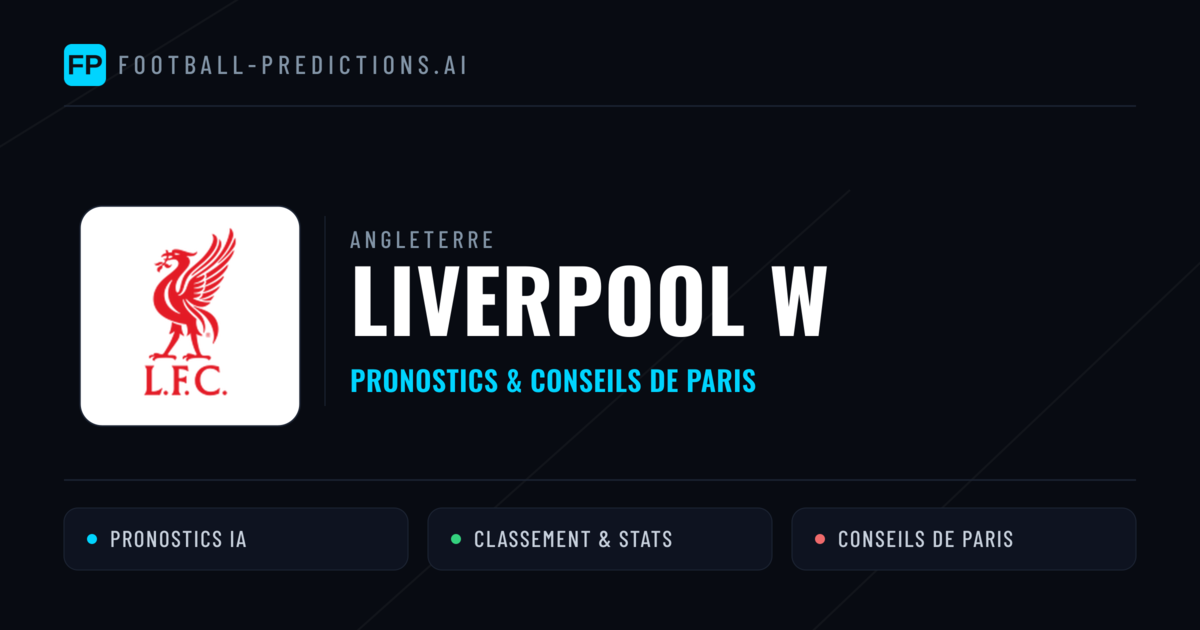 Liverpool W Pronostics & Statistiques