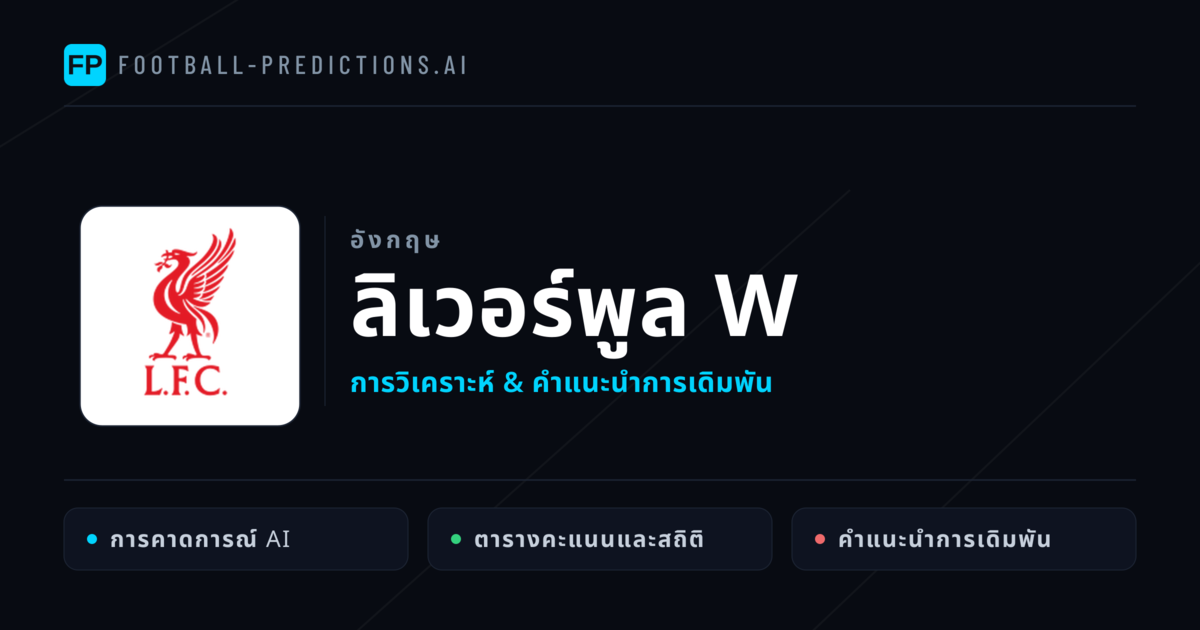 ลิเวอร์พูล W การวิเคราะห์และสถิติ