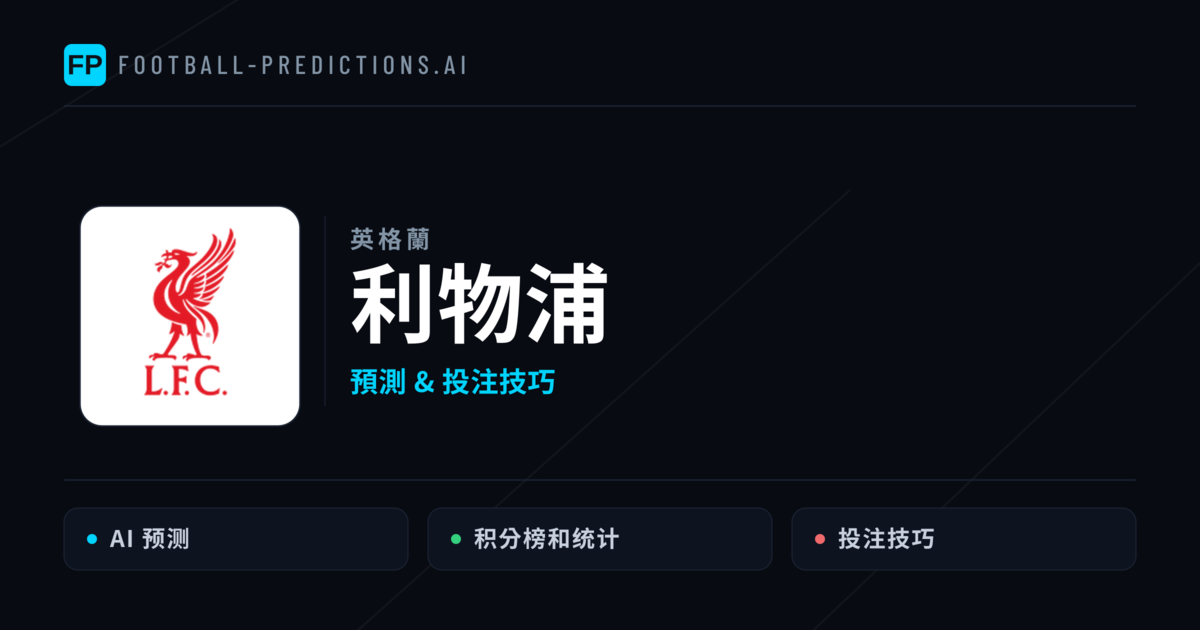 利物浦 運彩分析|足球預測與數據