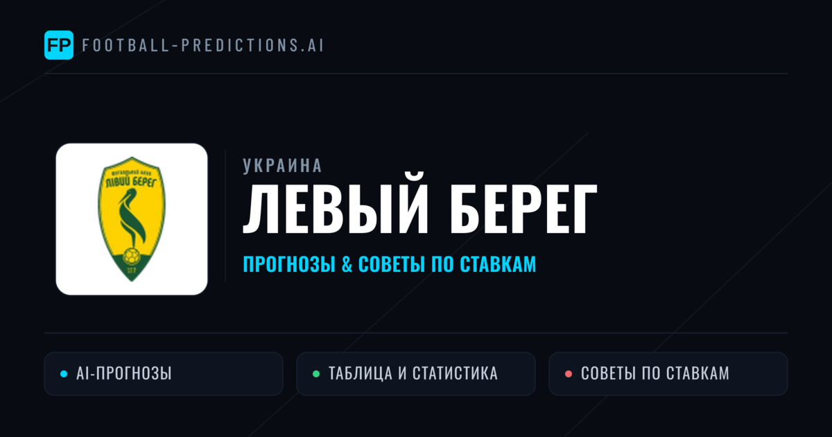 Левый Берег прогнозы и статистика