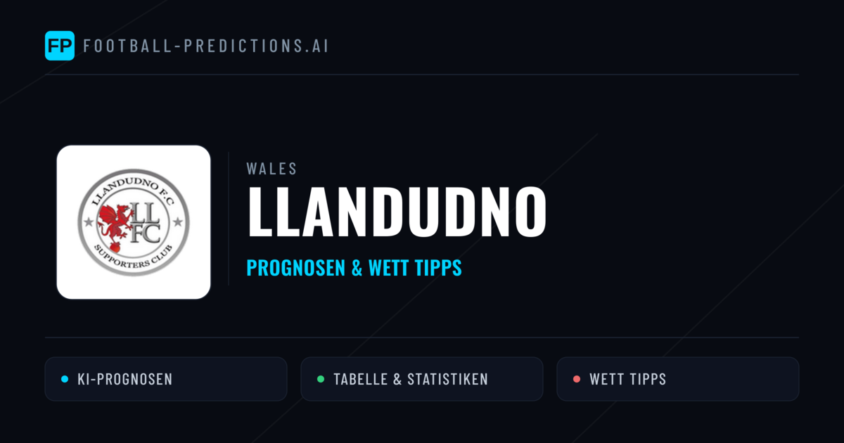 Llandudno Prognosen & Statistiken