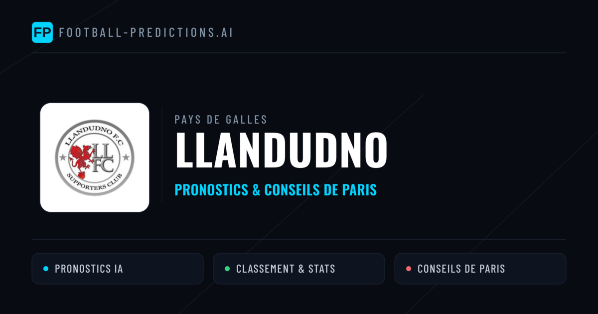 Llandudno Pronostics & Statistiques