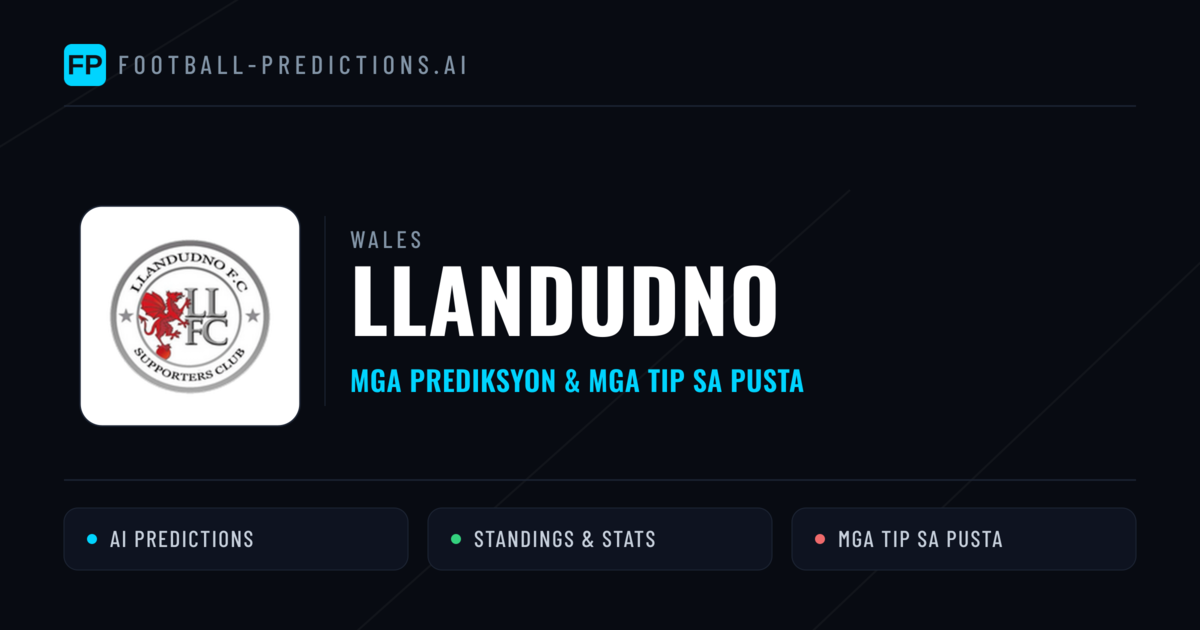 Llandudno Predictions & Stats