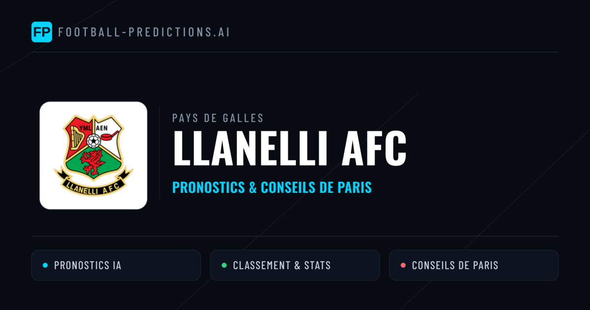 Llanelli AFC Pronostics & Statistiques