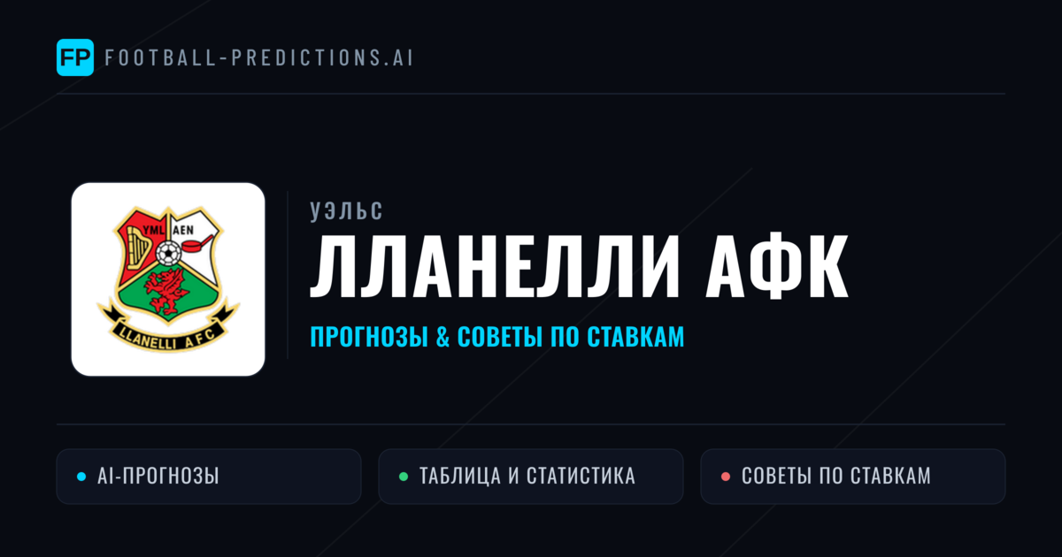 лланелли АФК прогнозы и статистика