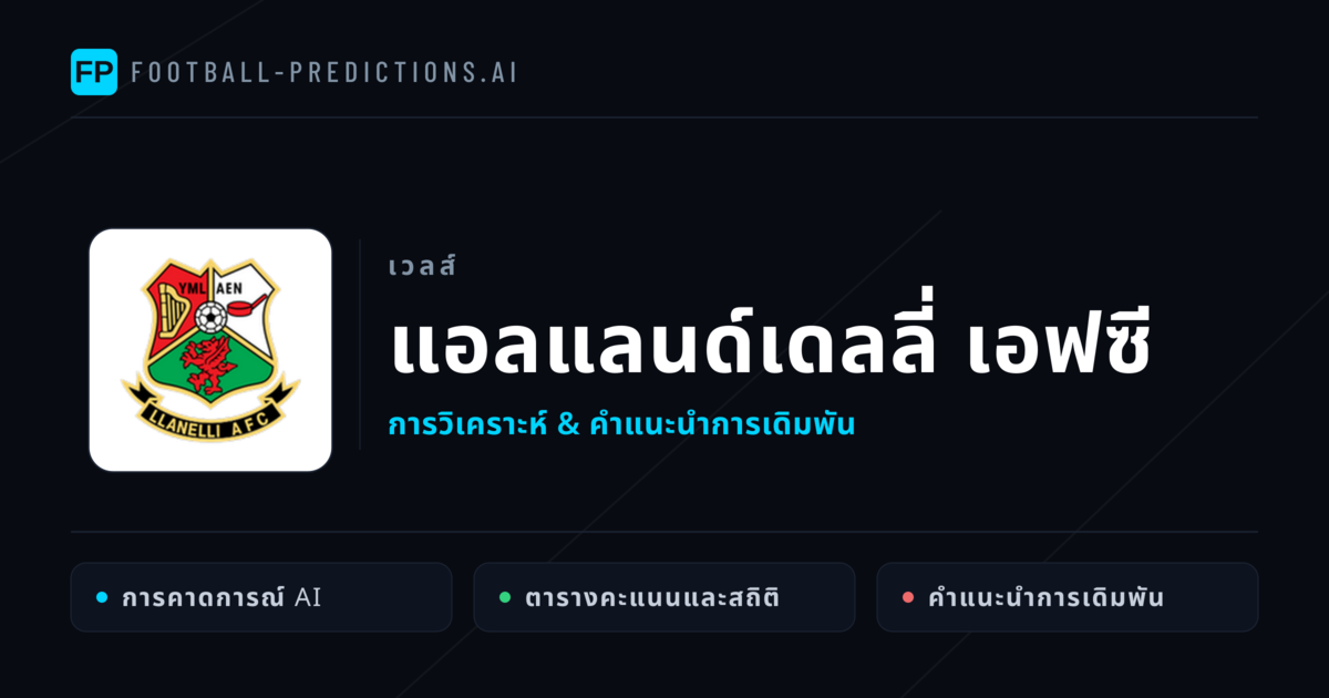 แอลแลนด์เดลลี่ เอฟซี การวิเคราะห์และสถิติ