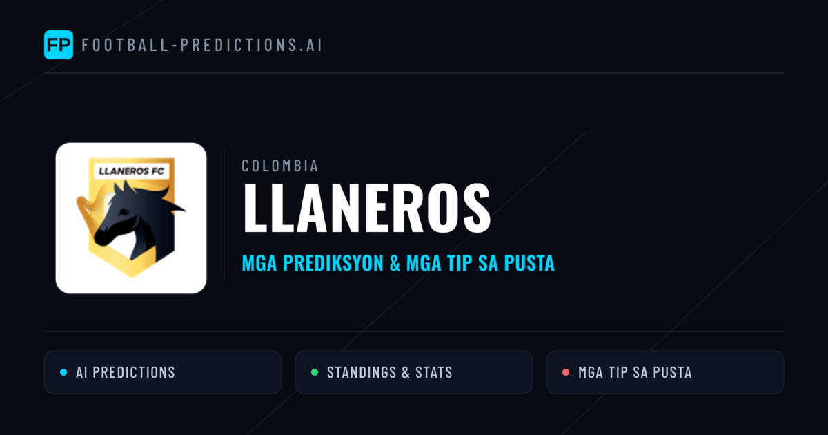 Llaneros Predictions & Stats
